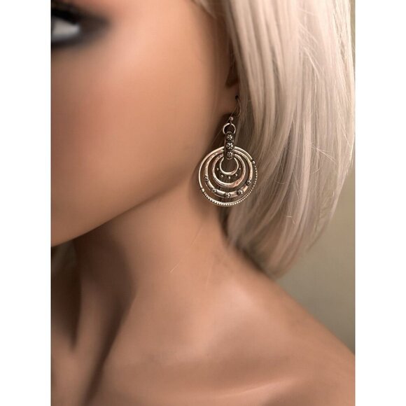 Brighton Destiny Earrings Silver Plated New. Dangle Earrings - Picture 7 of 7